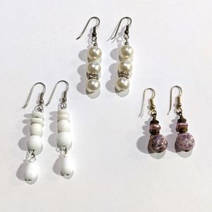 Vintage Beaded Dangle Earrings